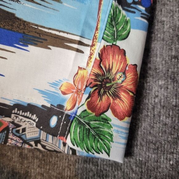 Los Angeles Aloha Dodgers Shirt Mens Sz L Reyn Spooner MLB Hawaiian Baseball New - Picture 12 of 16